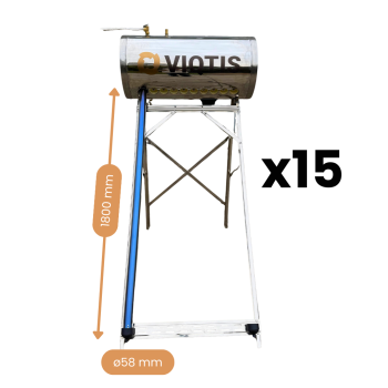 Kolektor słoneczny ciśnieniowy ze zbiorikiem 150l - VIQTIS